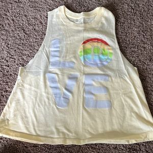 Ire barre cropped muscle tank